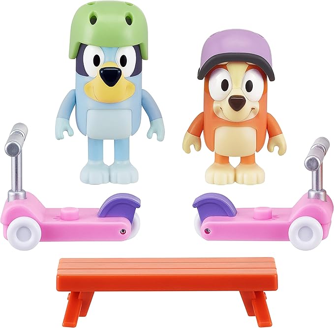 Bluey & Bingo Scooter Time Playset