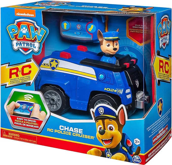 Paw Patrol Remote Control Vehicle - Chase RC Police Cruiser