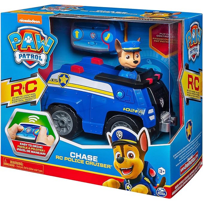 Paw Patrol Remote Control Vehicle - Chase RC Police Cruiser