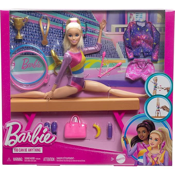 Barbie Gymnastics Doll & Accessories Playset