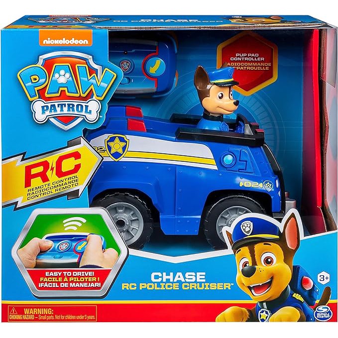 Paw Patrol Remote Control Vehicle - Chase RC Police Cruiser