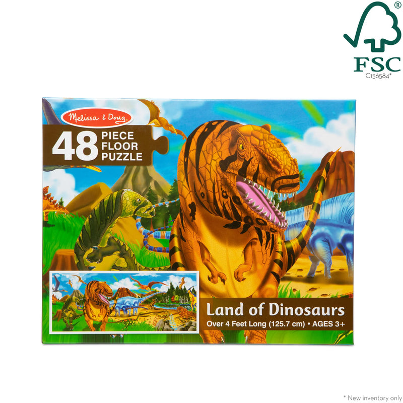 Melissa & Doug Land of Dinosaurs 33 Piece Jumbo Floor Puzzle