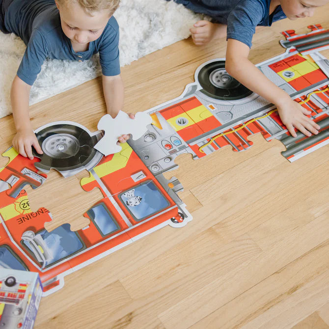 Melissa & Doug Giant Fire Truck 24 Piece Jumbo Floor Puzzle