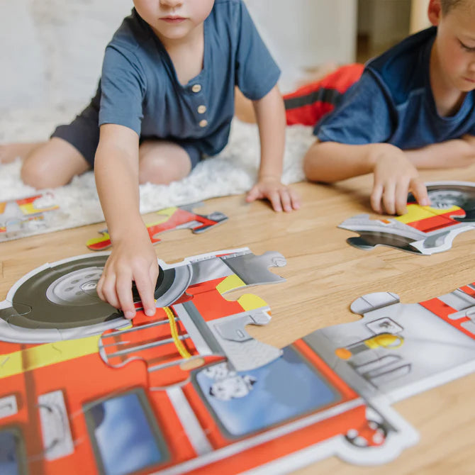 Melissa & Doug Giant Fire Truck 24 Piece Jumbo Floor Puzzle