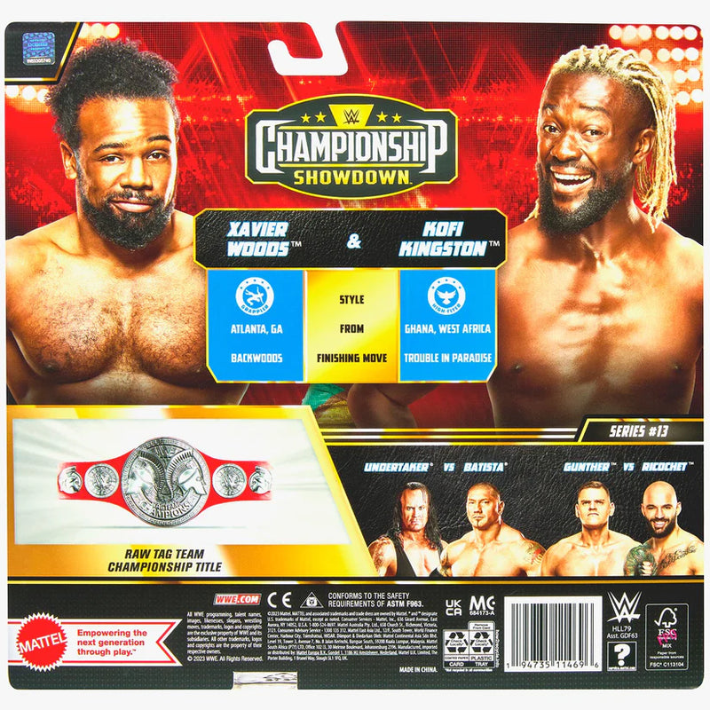 WWE Championship Showdown Kofi Kingston & Xavier Woods 2 Pack