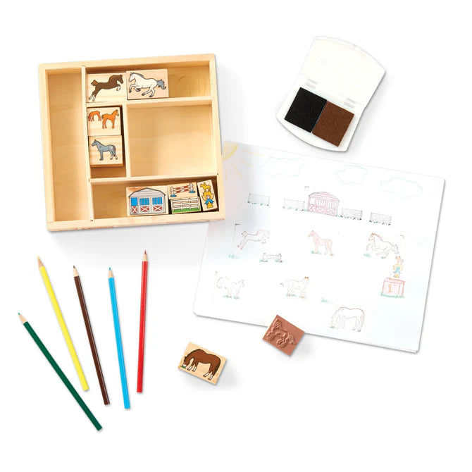 Melissa & Doug Horses Stamp Set