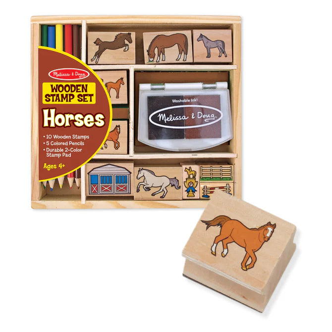 Melissa & Doug Horses Stamp Set