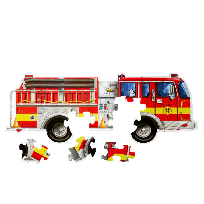 Melissa & Doug Giant Fire Truck 24 Piece Jumbo Floor Puzzle