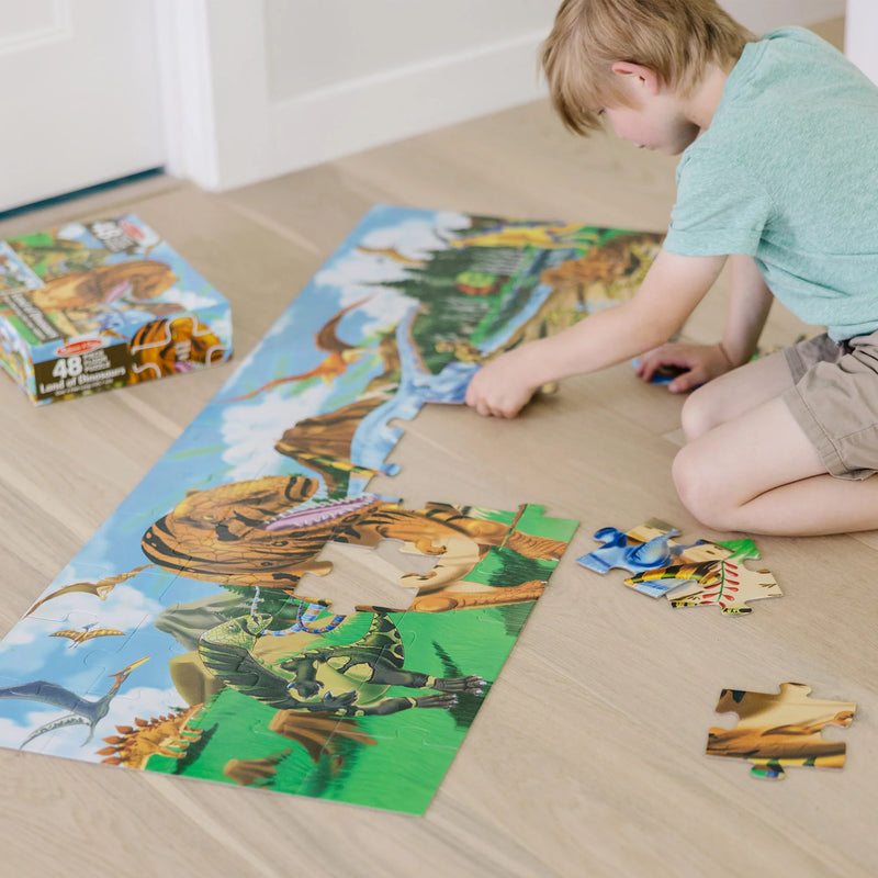 Melissa & Doug Land of Dinosaurs 33 Piece Jumbo Floor Puzzle