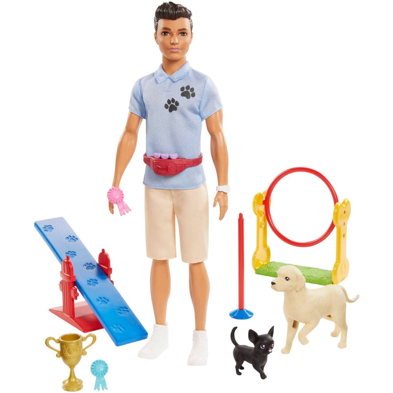Barbie Ken Career Doll & Playset - Dog Trainer