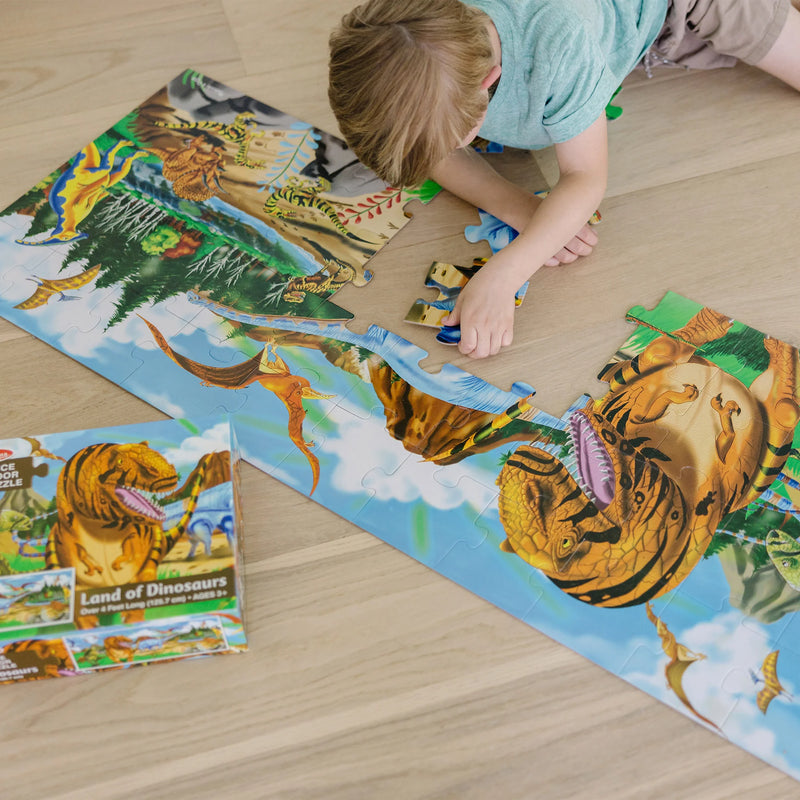 Melissa & Doug Land of Dinosaurs 33 Piece Jumbo Floor Puzzle