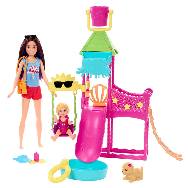 Barbie Skipper First Jobs Lifeguard & Water Park Playset