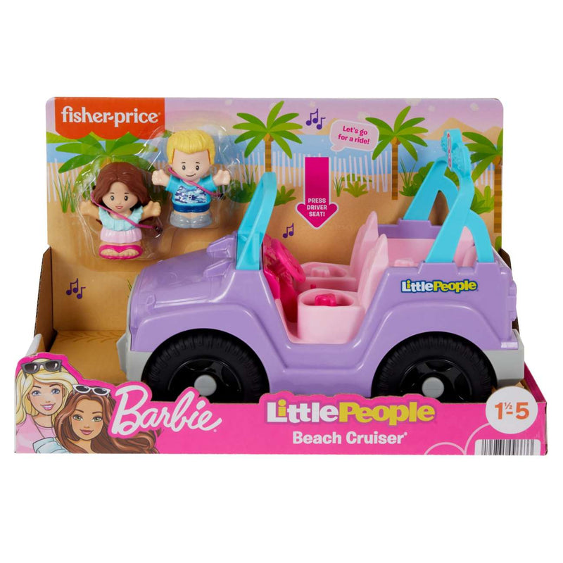 Fisher-Price Little People Barbie Beach Cruiser Toy Car & Figures