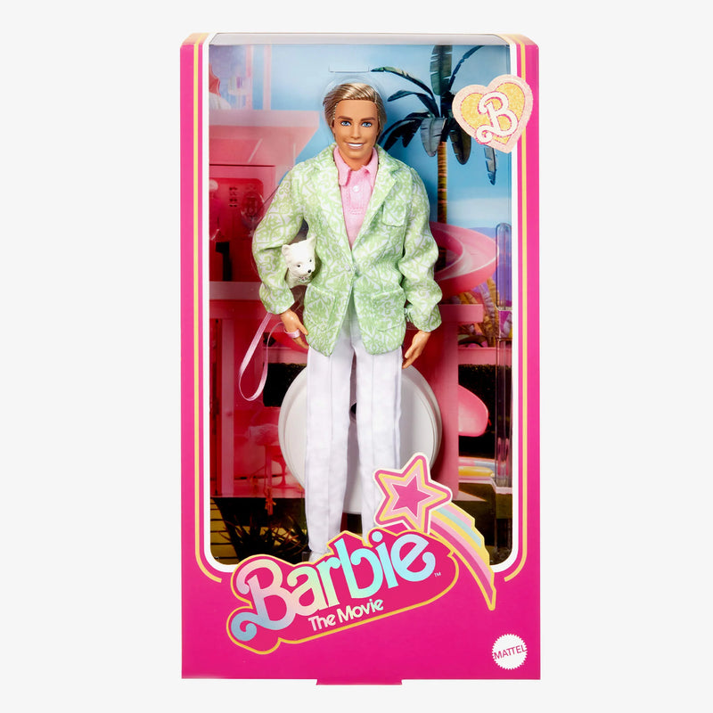 Barbie The Movie "Sugar Daddy" Ken Doll Pastel Suit & Dog