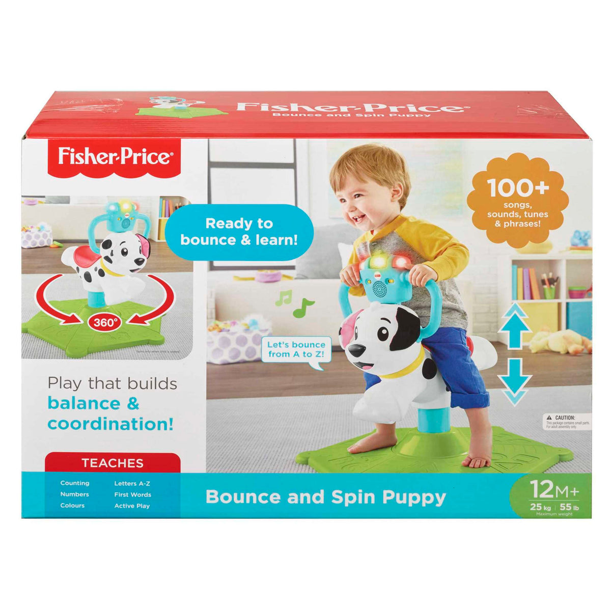 Fisher price bounce and spin sales