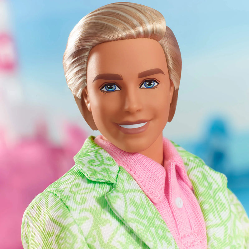 Barbie The Movie "Sugar Daddy" Ken Doll Pastel Suit & Dog