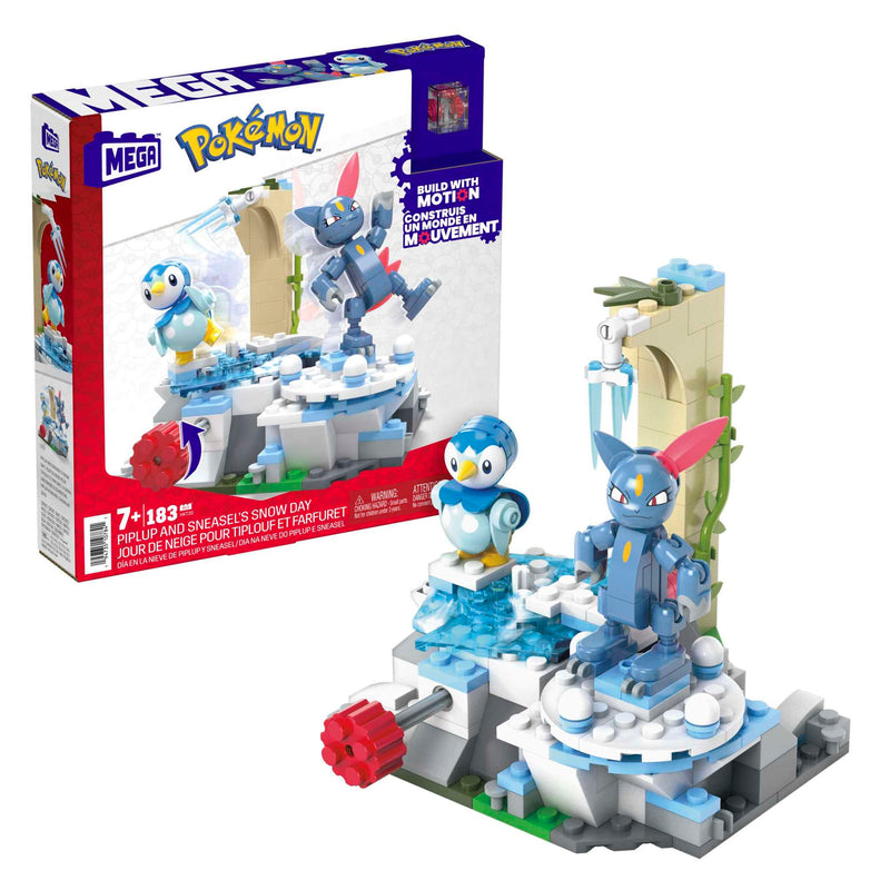 Mega Bloks Pokemon Piplup and Sneasel's Snow Day
