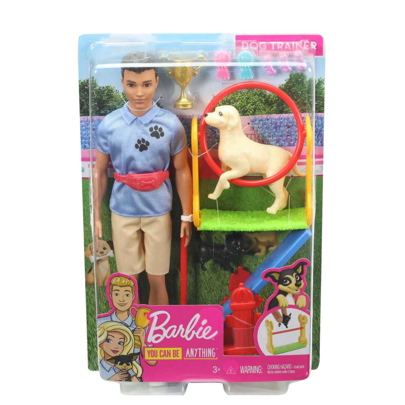 Barbie Ken Career Doll & Playset - Dog Trainer