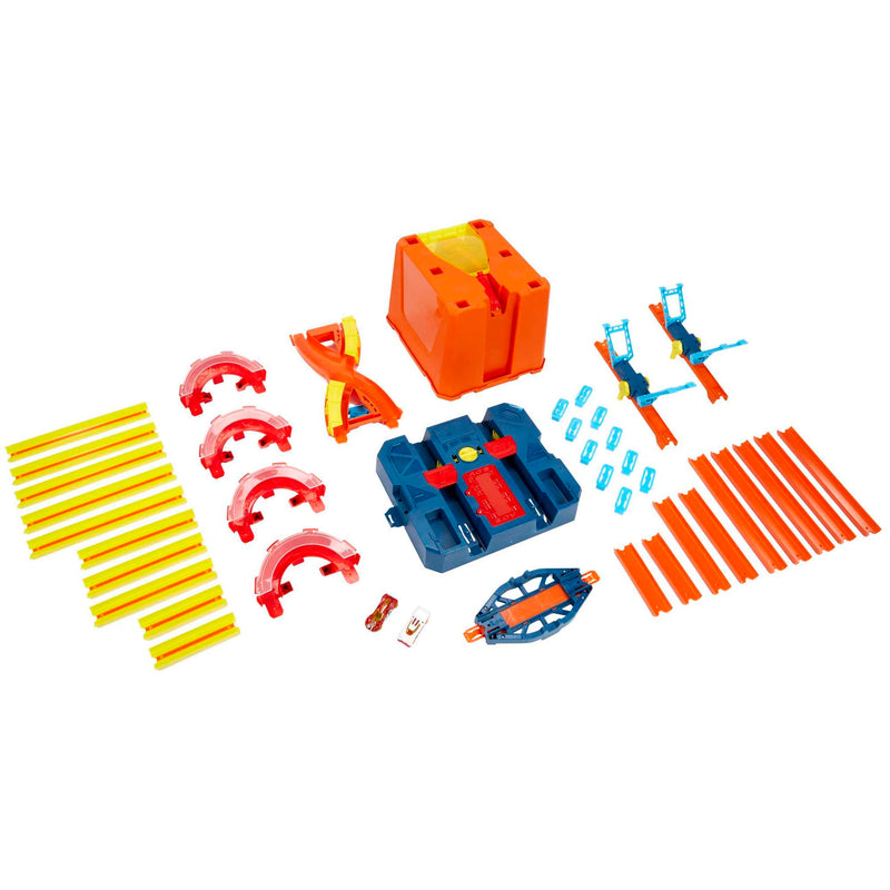 Hot Wheels Track Builder Unlimited Power Boost Box Track Set