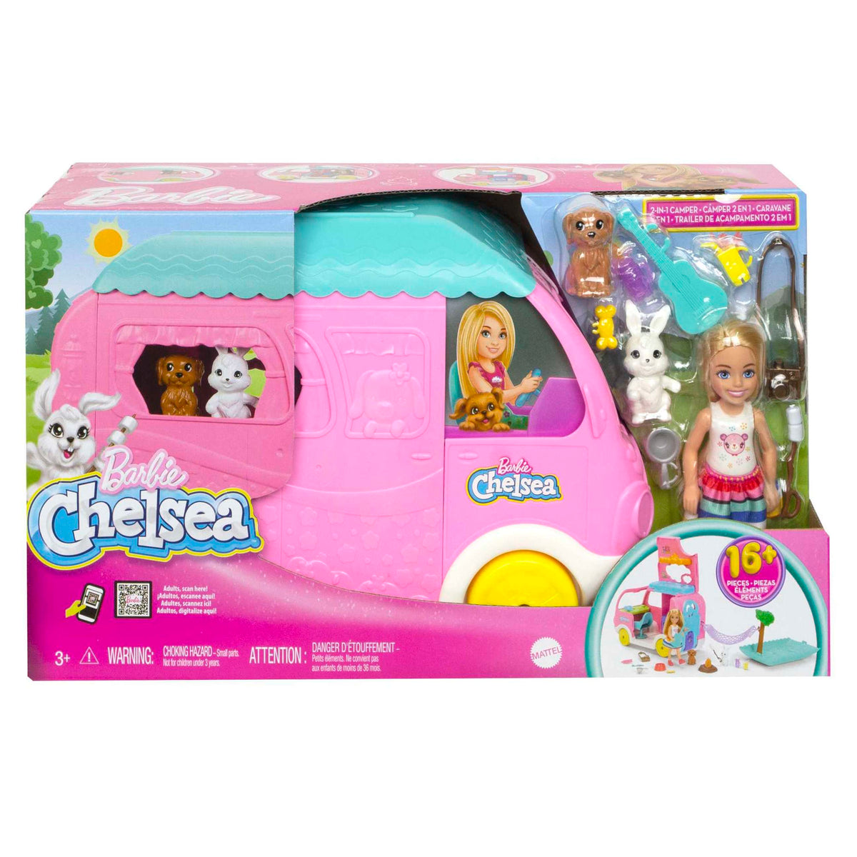 Barbie Chelsea 2 in 1 Camper Doll Playset