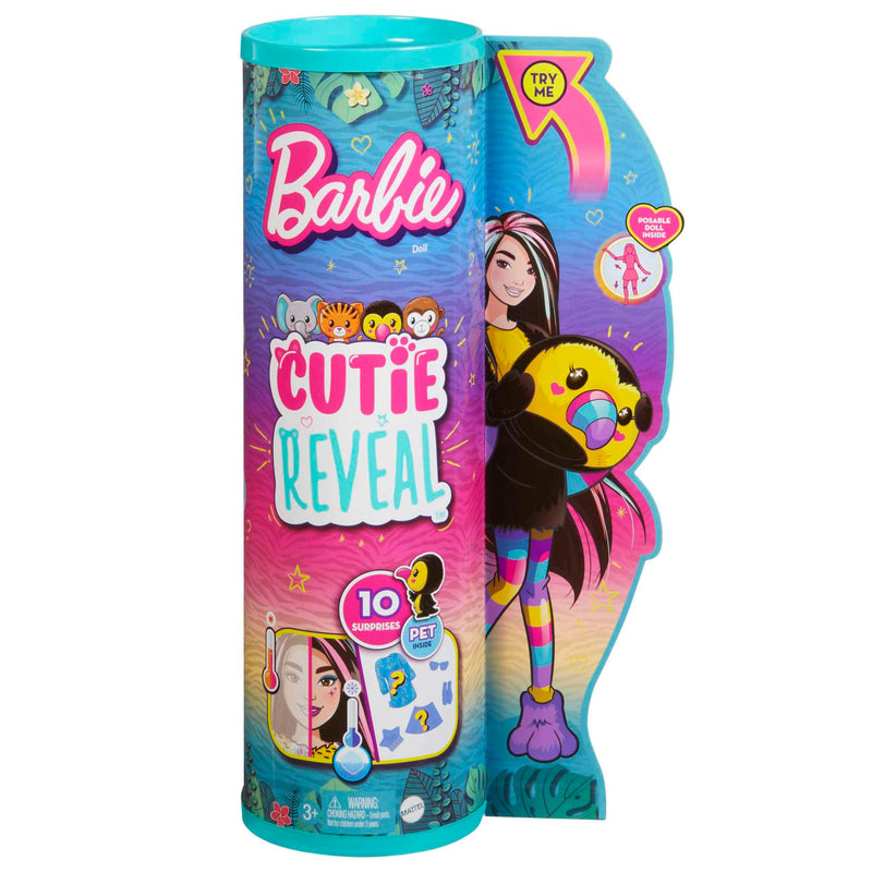 Barbie Cutie Reveal Jungle Series Doll Toucan