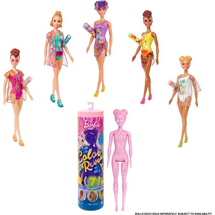 Barbie Sand & Sun Colour Reveal Surprise Doll With 7 Surprises