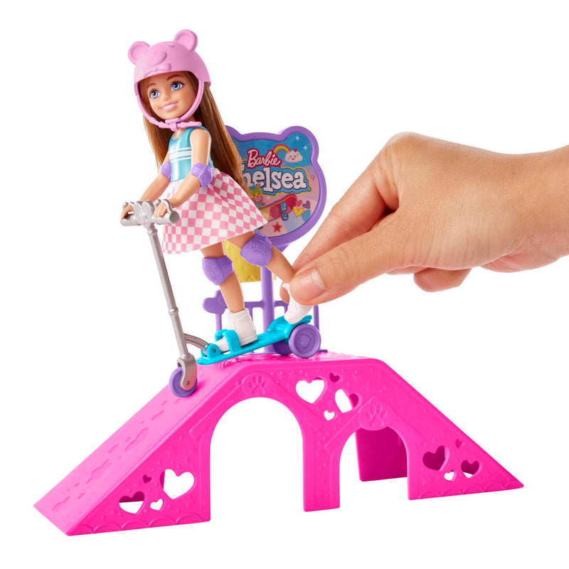 Barbie Chelsea Doll & Pets Skatepark Playset