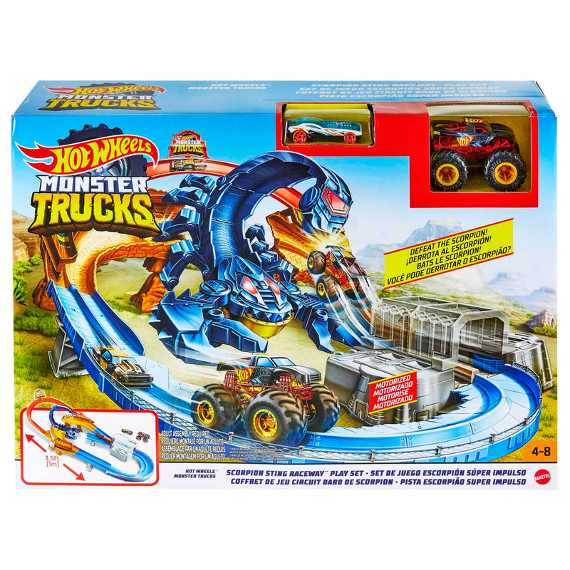 Hot Wheels Monster Truck Scorpion Sting Raceway Trackset