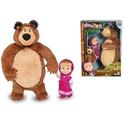 Masha & The Bear Plush Bear and Doll Set