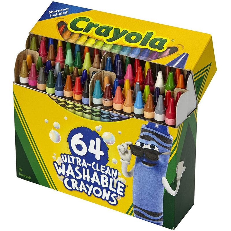 Crayola Ultra Clean Washable Crayons 64 Pack