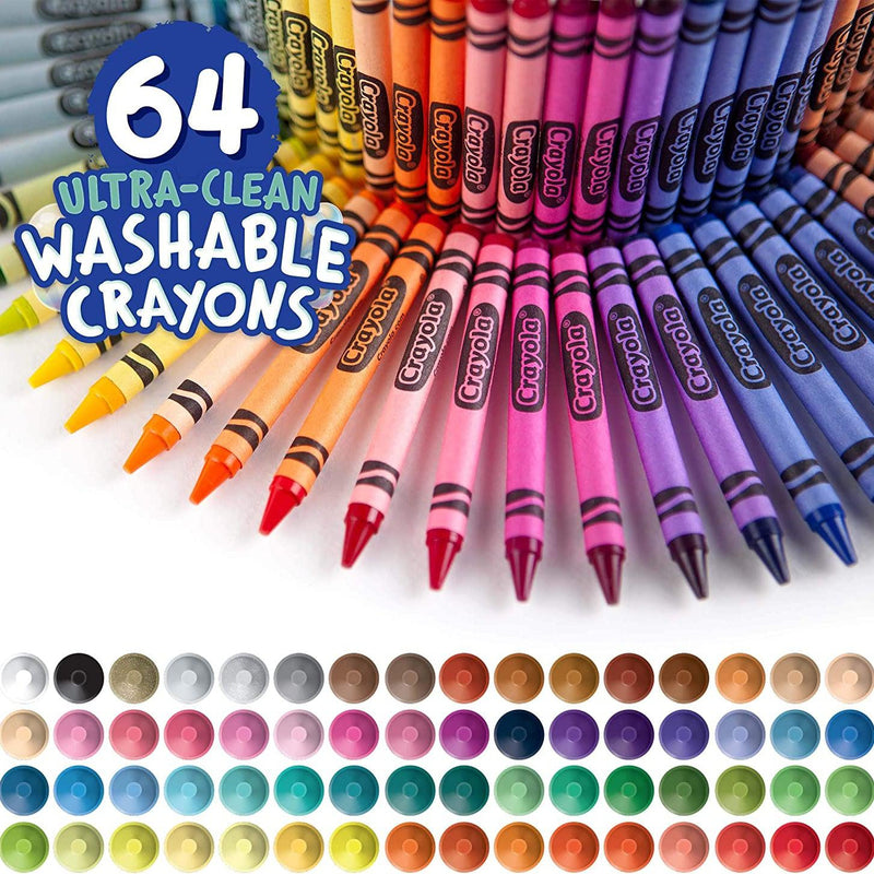 Crayola Ultra Clean Washable Crayons 64 Pack