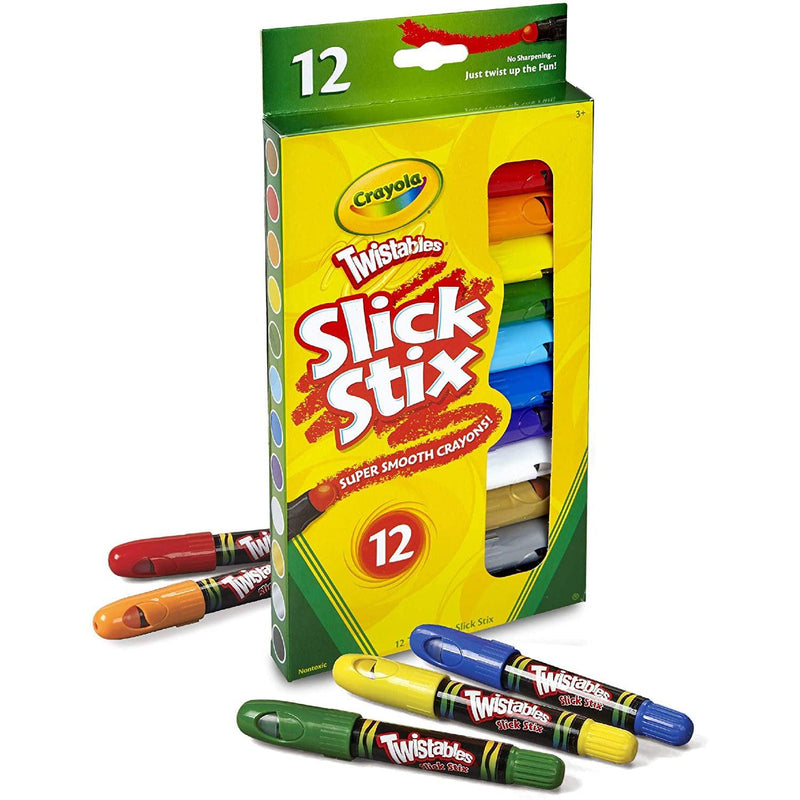 Crayola Twistables Slick Stix Multicoloured 12 Pack
