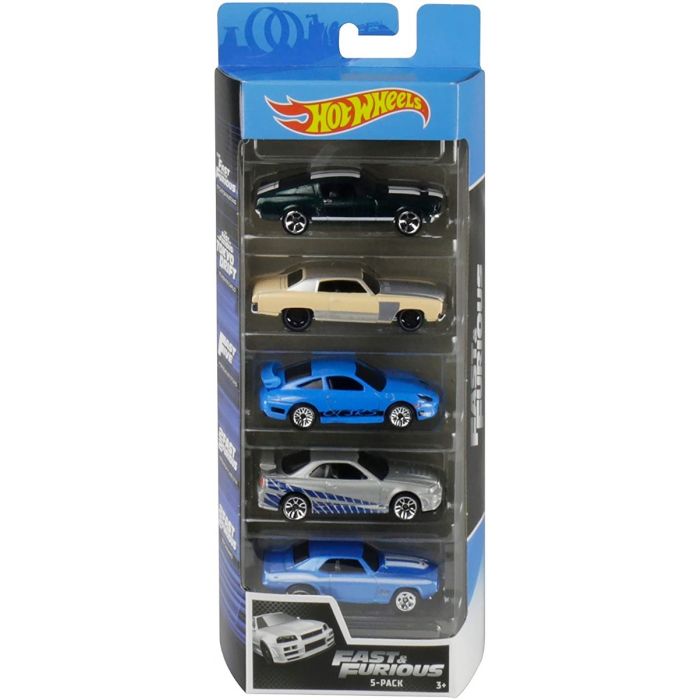 Hot Wheels Fast & Furious Cars - 5 Pack