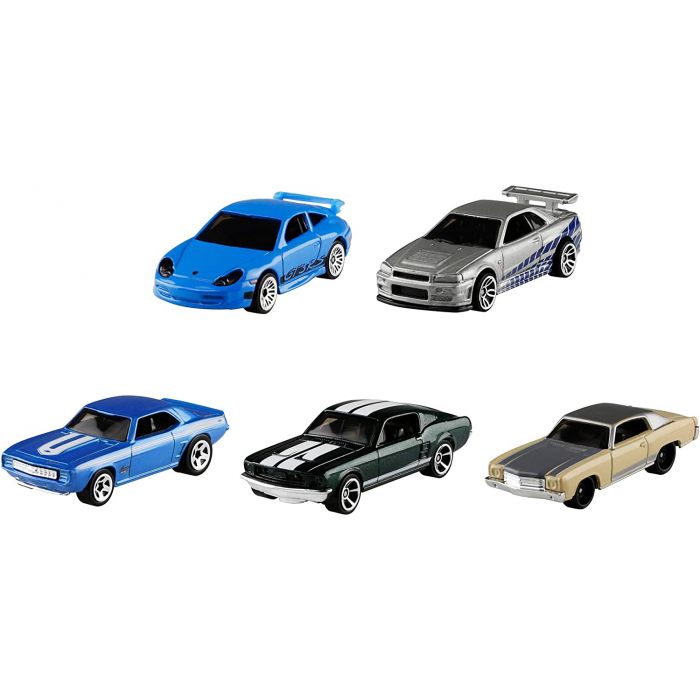 Hot Wheels Fast & Furious Cars - 5 Pack