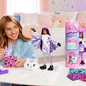 Barbie Cutie Reveal Doll, Snowflake Sparkle Series Owl Plush  Costume, 10 Surprises Including Mini Pet & Color Change : Toys & Games