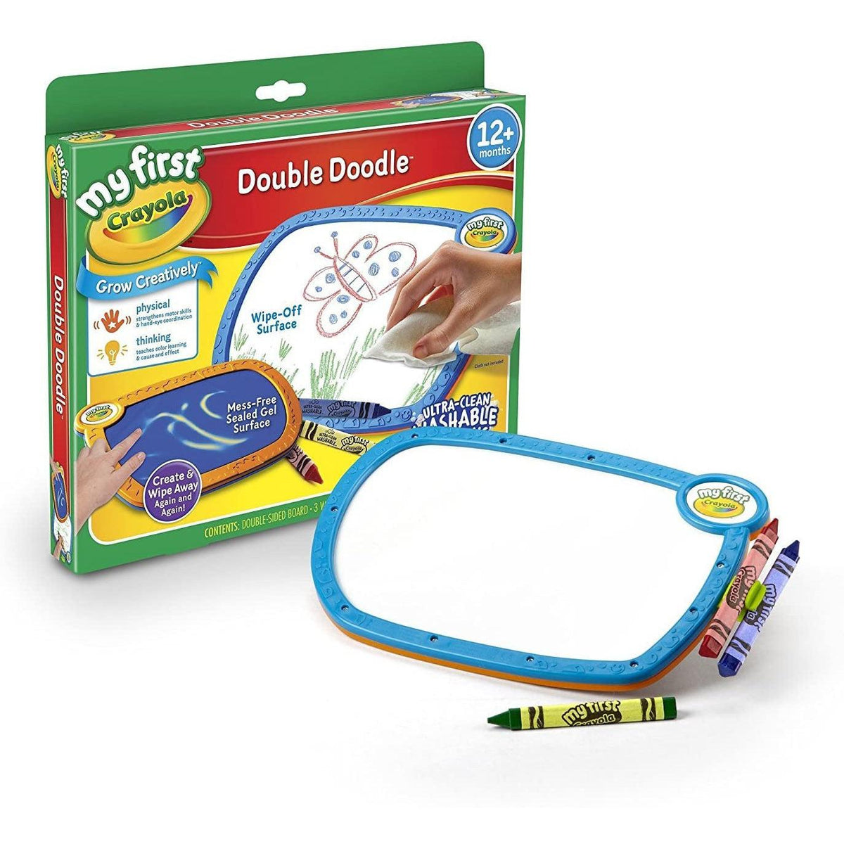 Crayola My First Double Doodle Colouring Board Crayola ToyDip