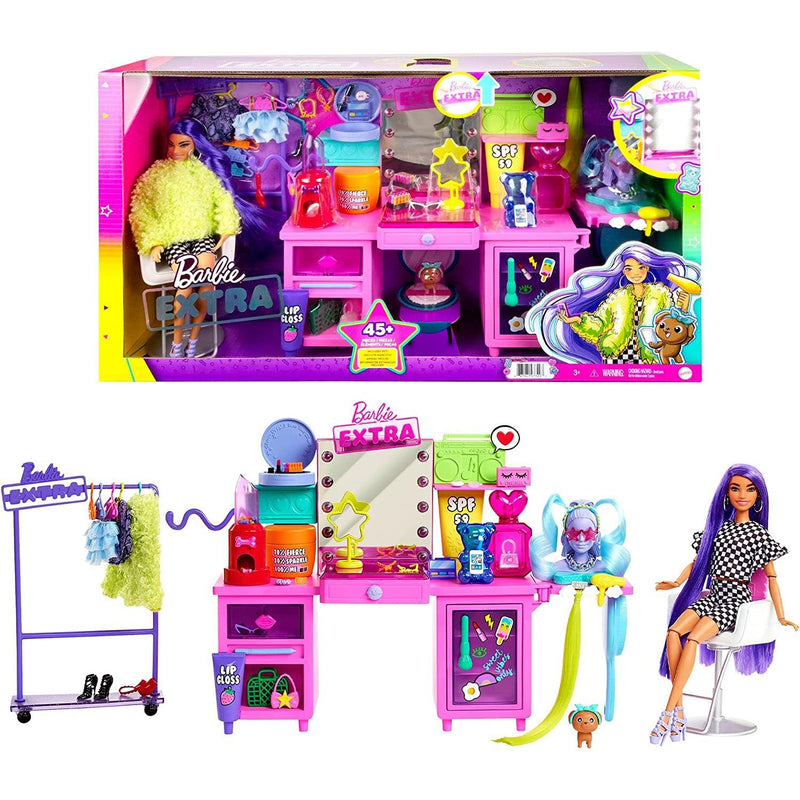 Barbie Extra Doll & Vanity Playset
