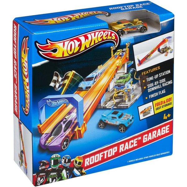 Hot wheels rooftop race garage playset outlet