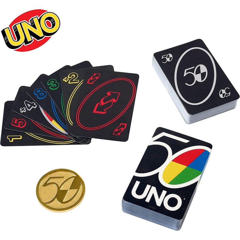 Uno Premium 50th Anniversary Edition Matching Card Game