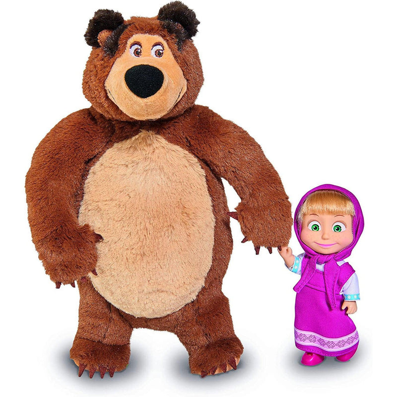 Masha & The Bear Plush Bear and Doll Set