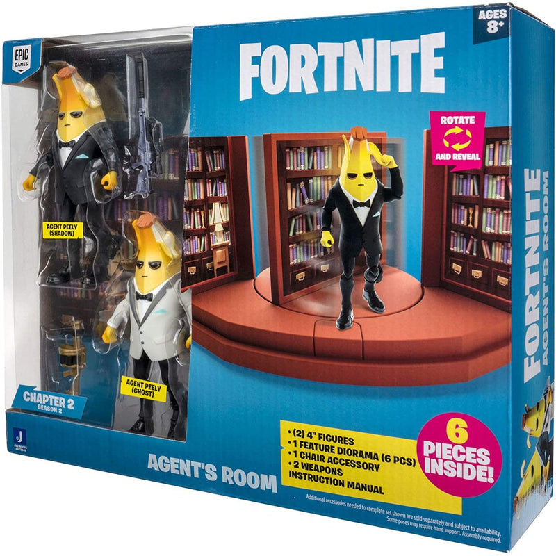 Fortnite Agent's Room With Agent Peely Action Figures