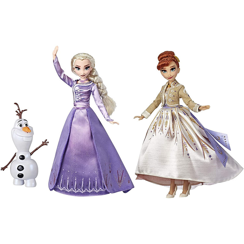 Disney Frozen 2 Elsa, Anna and Olaf Fashion Doll Set