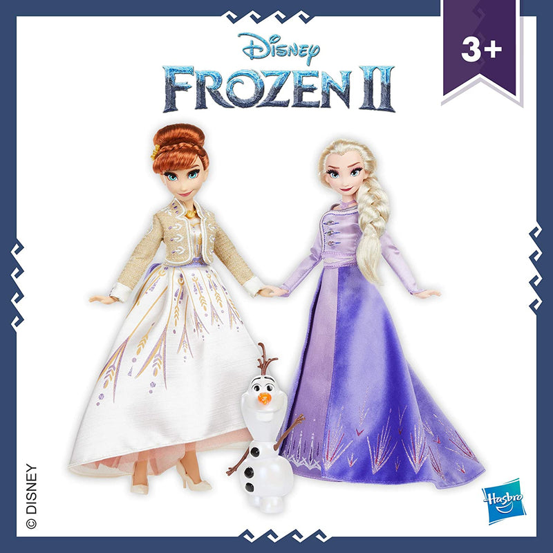 Disney Frozen 2 Elsa, Anna and Olaf Fashion Doll Set