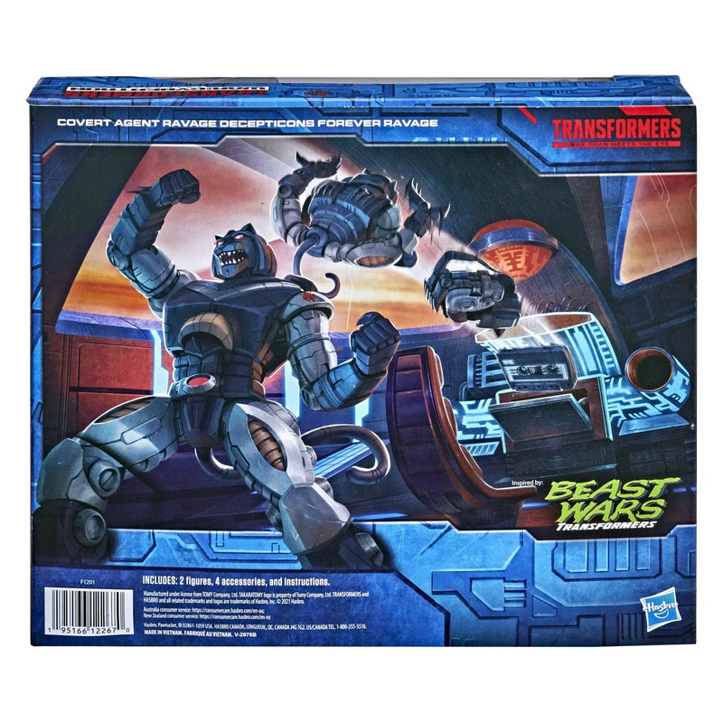 Transformers Generations War for Cybertron Deluxe Covert Agent Ravage and Micromaster Decepticons Forever Ravage