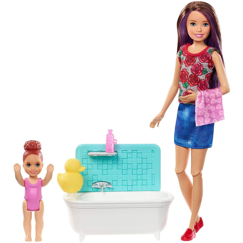 Barbie Skipper Babysitter Bath Fun Playset