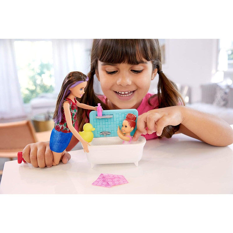 Barbie Skipper Babysitter Bath Fun Playset