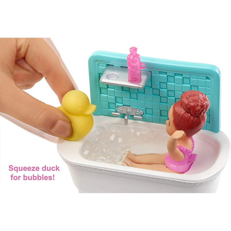 Barbie Skipper Babysitter Bath Fun Playset