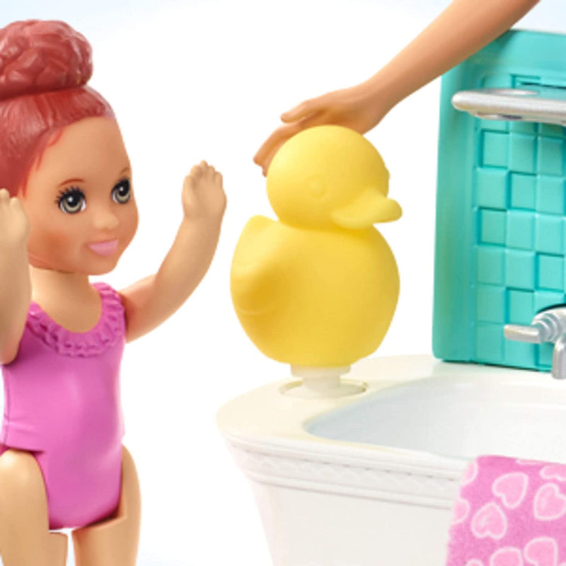 Barbie Skipper Babysitter Bath Fun Playset