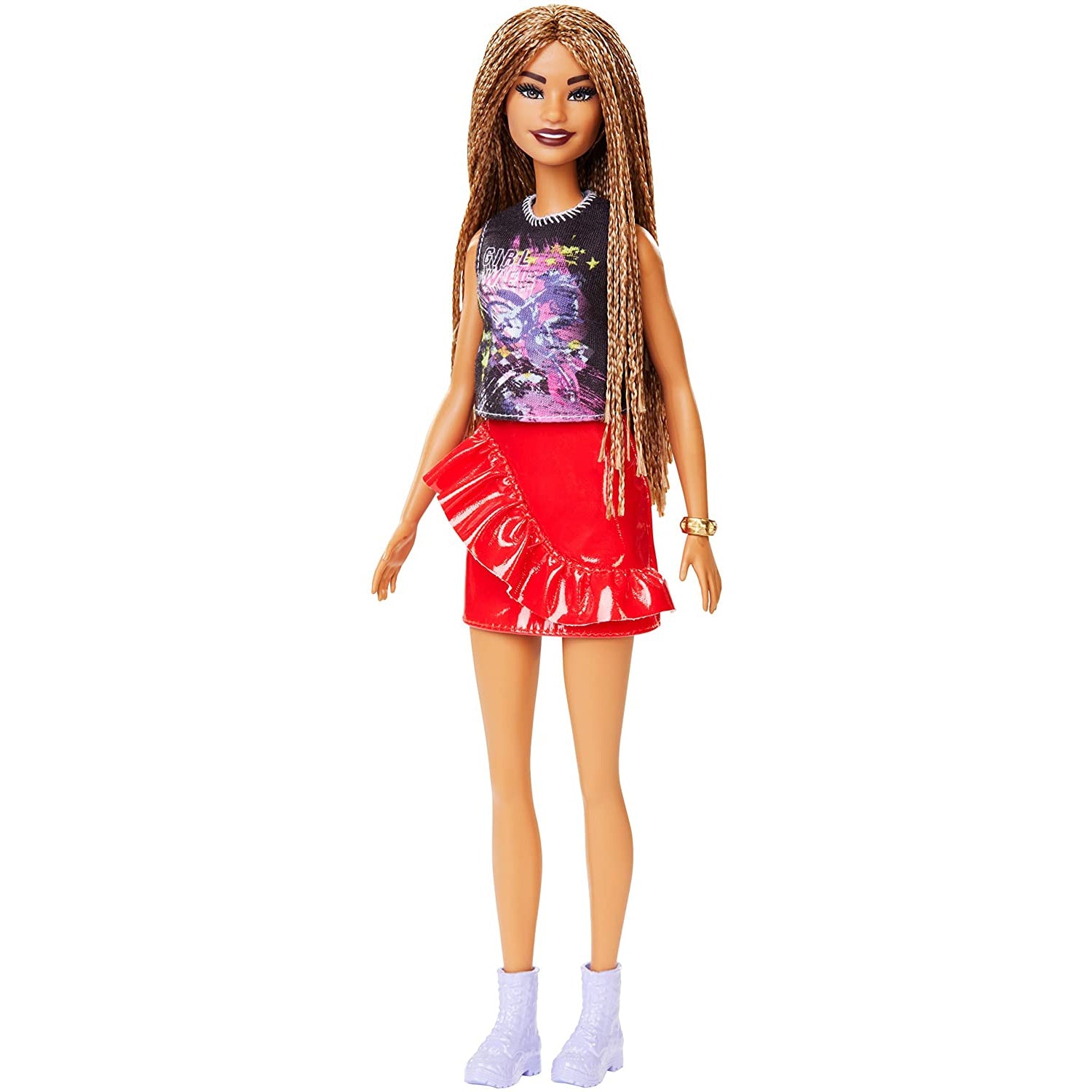 Barbie Fashionistas Doll with Girl Power T-Shirt | Barbie Dolls | ToyDip