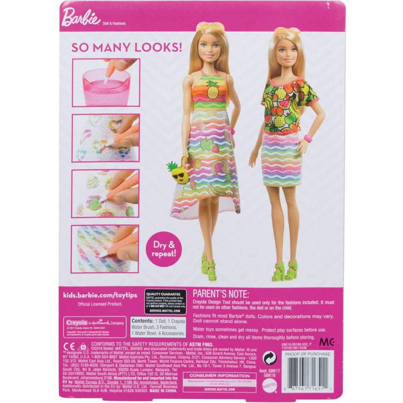 Barbie Crayola Fruit Surprise Doll – Blonde